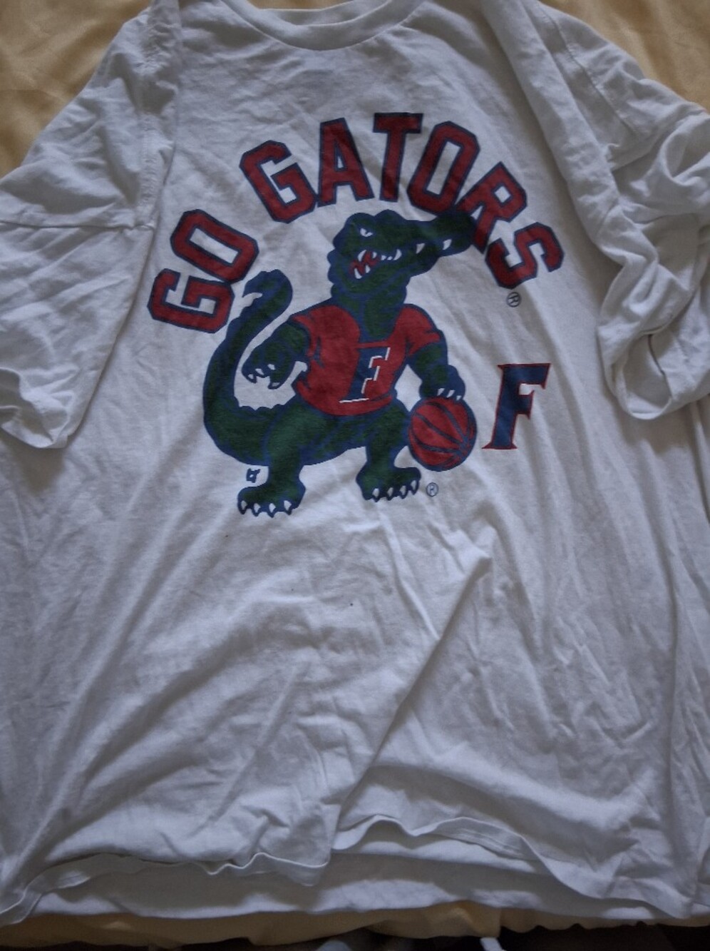 White 'Go Gators' Graphic T-Shirt